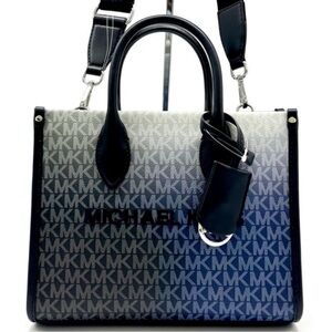Michael Kors Mirella Small Ombré Signature Logo Crossbody Bag Black Multi